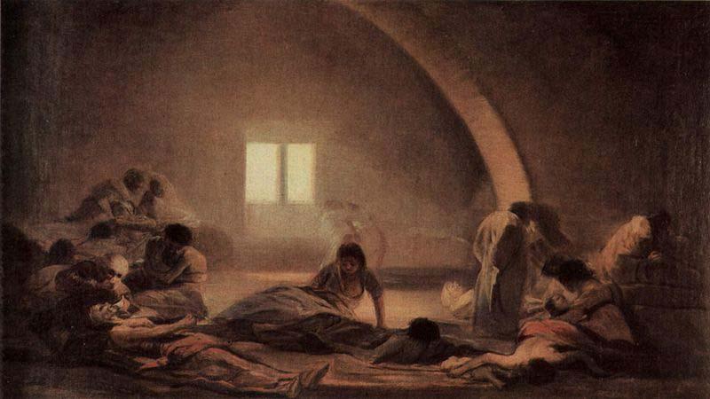 Francisco de Goya Das Pestlazarett oil painting image